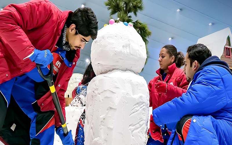 Indoor game at Ski Dubai 