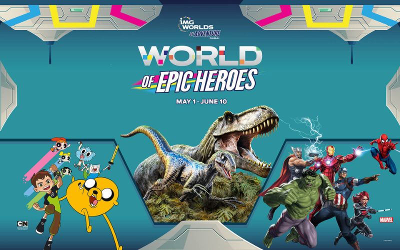 World of Epic Heroes at IMG Worlds of Adventure