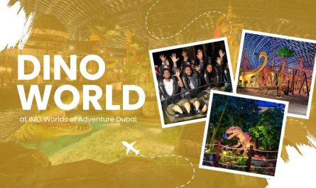 Dino World event at IMG Worlds of Adventure which is largest indoor theme park in Dubai
