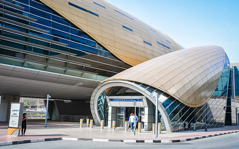 Burj Khalifa/Dubai Mall Metro Station exterior view