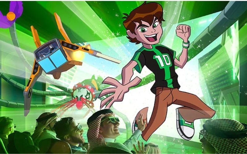 Ben 10 attraction at Cartoon Network Zone in IMG Worlds of Adventure Dubai Ben 10 attraction at Cartoon Network Zone in IMG Worlds of Adventure Dubai